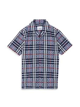 Burberry | Little Boy's & Boy's Herbie Check Short-Sleeve Shirt商品图片,