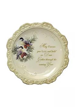 商品Iwgac | Home Decorative Seasonal Elegant Ceramic Decorative Plate 'May Friends You Love',商家Belk,价格¥230图片