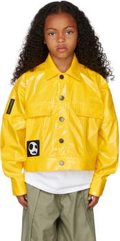 推荐SSENSE Exclusive Kids Yellow Mini Macro Jacket商品