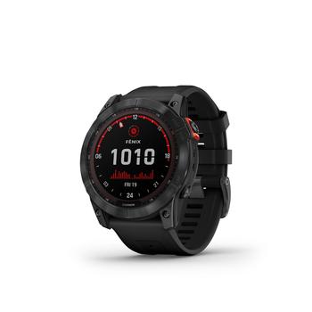 Garmin代购, Garmin | Unisex Fenix 7X Solar Slate Gray with Black Silicone Band Smart Watch 51mm商品图片 