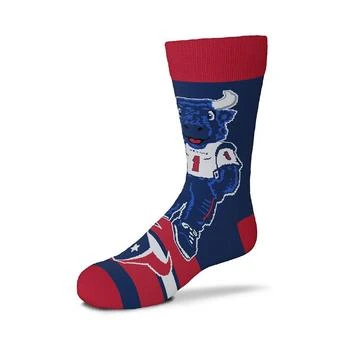 For Bare Feet | Boys and Girls Youth Houston Texans Mascot Madness Crew Socks,商家Macy's,价格¥111