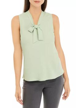 product Petite Sleeveless Tie Front Blouse image