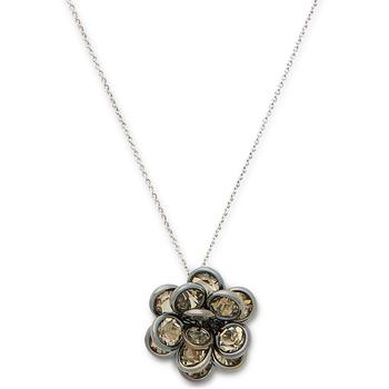 kate spade项链, Kate Spade | Cubic Zirconia Rosette Pendant Necklace, 17" + 3" extender商品图片 