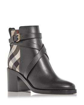 burberry鞋, Burberry | Women's Pryle Block Heel Booties商品图片 额外9折, 额外九折