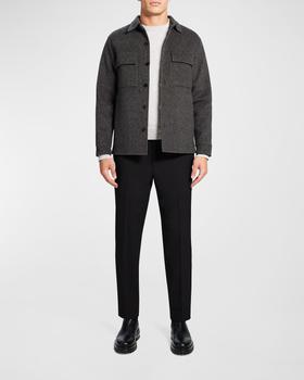 Theory | Men's Justin Luxe Grid Check Shirt Jacket商品图片,6.9折