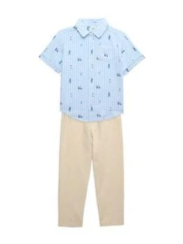 Little Me | Baby Boy's 2-Piece Checked Shirt & Golf Pants Set,商家Saks OFF 5TH,价格¥239