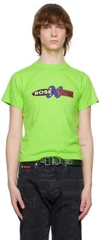 Martine Rose | Green Shrunken T-Shirt 