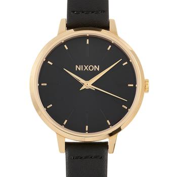 推荐Nixon Medium Kensignton Leather 32mm Gold/Black Stainless Steel Watch A1261-513商品