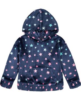 推荐Nautica Toddler Girls' Cozy Star Pullover Hoodie (2T-4T)商品