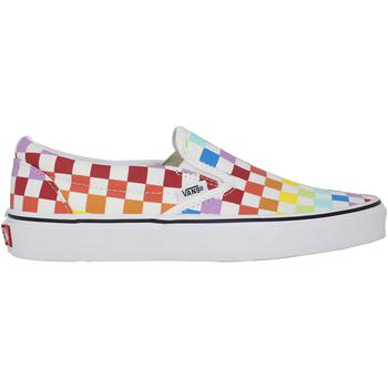 vans棋盘格精选, Vans | Vans Classic Slip On (Checkerboard) Rainbow/Tr  VN0A3UT7U09 Men's商品图片 3.5折