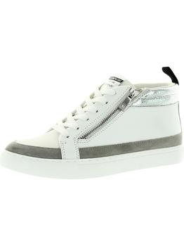 Kenneth Cole | Kam Mid Top Zip Womens Leather Lace Up Casual and Fashion Sneakers商品图片,3.3折起