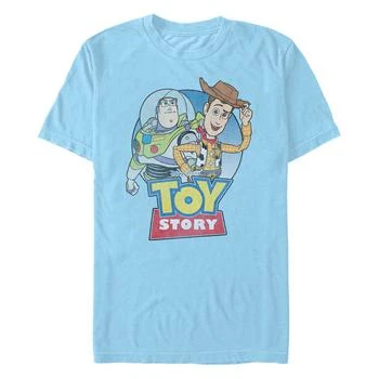 Disney | Disney Pixar Men's Toy Story Buzz Woody Buddies, Short Sleeve T-Shirt 额外7折, 额外七折