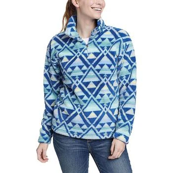 推荐Eddie Bauer Women's Quest Plush Quarter Zip Printed Jacket商品