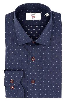 Lorenzo Uomo是什么牌子, Lorenzo Uomo | Trim Fit Fil Coupé Dress Shirt商品图片 4.3折