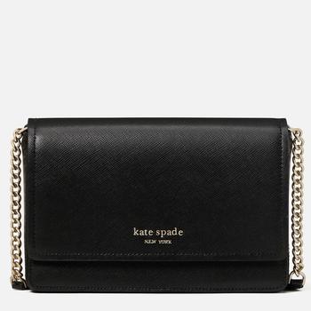 推荐Kate Spade New York Women's Spencer Saffiano Chain Wallet - Black商品