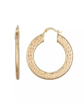 Macy's | Gold-Plated Flat Hoop Earrings,商家Macy's,价格¥232