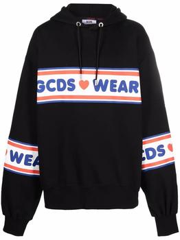 推荐Gcds Men's  Black Cotton Sweatshirt商品