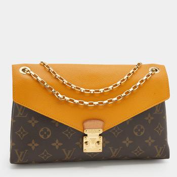 lv链条包, [二手商品] Louis Vuitton | Louis Vuitton Safran Monogram Canvas and Leather Pallas Chain Bag商品图片 6.8折