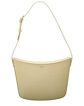 Celine | CELINE Croque Medium Leather Hobo Bag 8.4折
