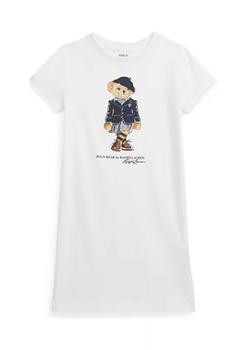 推荐Girls 4-6x Polo Bear Cotton Jersey Graphic T-Shirt Dress商品
