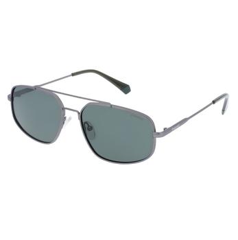 Polaroid | Polaroid Green Rectangular Mens Sunglasses PLD 2112/S 0R80/UC 58商品图片,2.5折