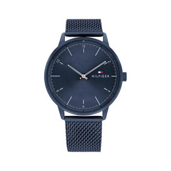tommy hilfiger手表是什么牌子, Tommy Hilfiger | Men's Blue Stainless Steel Mesh Bracelet Watch 43mm商品图片 8折×额外8.5折, 额外八五折