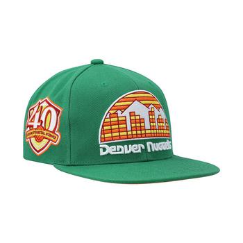 迈克达威, Mitchell & Ness | Men's Green Denver Nuggets 40th Anniversary Like Mike Snapback Hat商品图片 