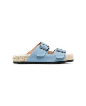 Manebi, Manebi | Manebì Woman's Nordic Slide Sandals In Pale Blue Suede商品图片 