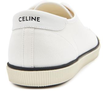 Celine | Blank 帆布和小牛皮低帮绑带运动鞋商品图片,