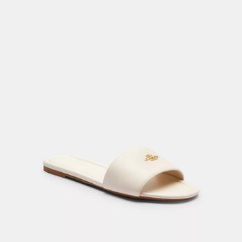 【COACH】Slide Sandal☆Iスライドサンダル 楽天市場】Coach コーチ サンダル Everette Leather Sandals