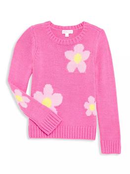 商品Design History | Little Girl’s Knit Flower Sweater,商家Saks Fifth Avenue,价格¥469图片