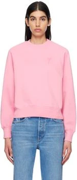 AMI | Pink Ami De Cœur Sweatshirt,商家SSENSE,价格¥2260