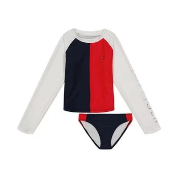 Tommy Hilfiger | Big Girls Colorblock Flag Two Piece Swimsuit,商家Macy's,价格¥384
