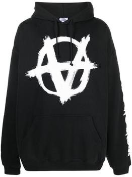 推荐Double anarchy logo hoodie商品