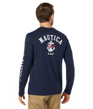Nautica | Sustainably Crafted Graphic Long Sleeve T-Shirt商品图片,8.7折