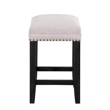 Simplie Fun | Farmhouse 24 in Height Bar Stools for 34"-38" Counter Island Upholstered Stools,商家Premium Outlets,价格¥1590