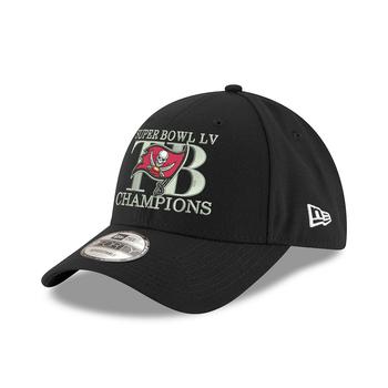 New Era | Men's Black Tampa Bay Buccaneers Super Bowl LV Champions Hometown 9FORTY Adjustable Hat商品图片,