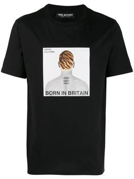 Neil Barrett | Neil Barrett Mens Black Cotton T-Shirt商品图片,9.8折