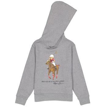 商品Polo Ralph Lauren Kids Grey Pony Bear Hooded Sweatshirt, Size 6Y图片
