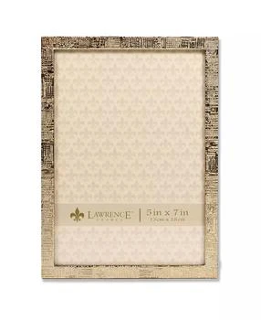 Lawrence Frames | Gold Metal Picture Frame with Linen Pattern - 5" x 7",商家Macy's,价格¥160