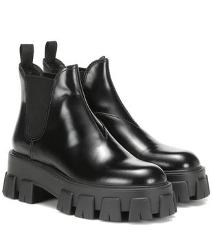 Prada | Monolith leather ankle boots商品图片,