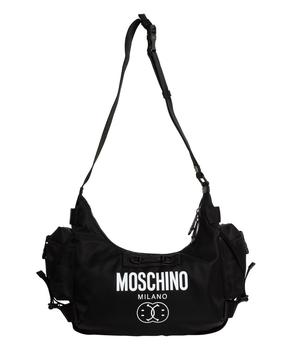 推荐Moschino Logo-Print Hobo Crossbody Bag商品