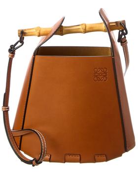 推荐Loewe Bamboo Handle Leather Bucket Bag商品