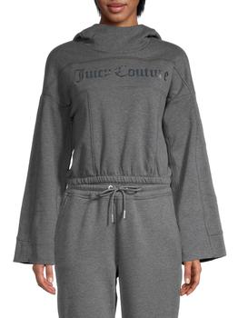 Juicy Couture, Juicy Couture | Heathered Cropped Hoodie商品图片 1.5折