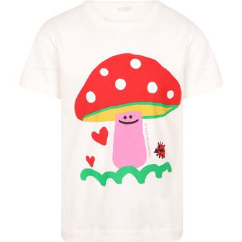 推荐Mushroom print t shirt in white商品