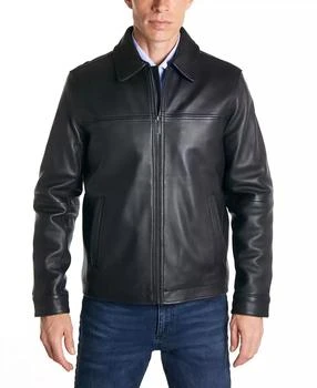 Perry Ellis | 男款皮衣 Men's Classic Leather Jacket,商家Macy's,价格¥1346