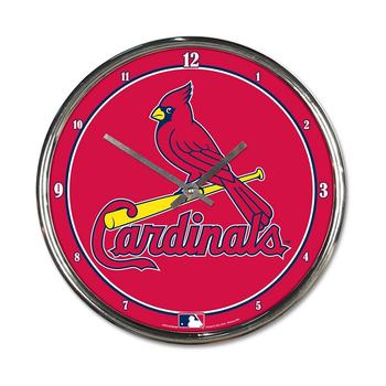 商品St. Louis Cardinals Chrome Wall Clock图片