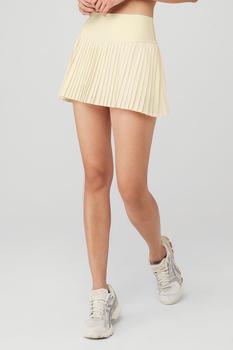 Alo | Grand Slam Tennis Skirt - French Vanilla商品图片,6.9折