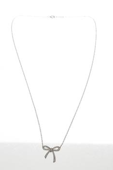 [二手商品] Tiffany & Co. | Tiffany & Co. Silver Bow Pendant Necklace商品图片,额外8.5折, 额外八五折