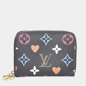 [二手商品] Louis Vuitton | Louis Vuitton Black Canvas Monogram Game On Zippy Coin Wallet 独家减免邮费